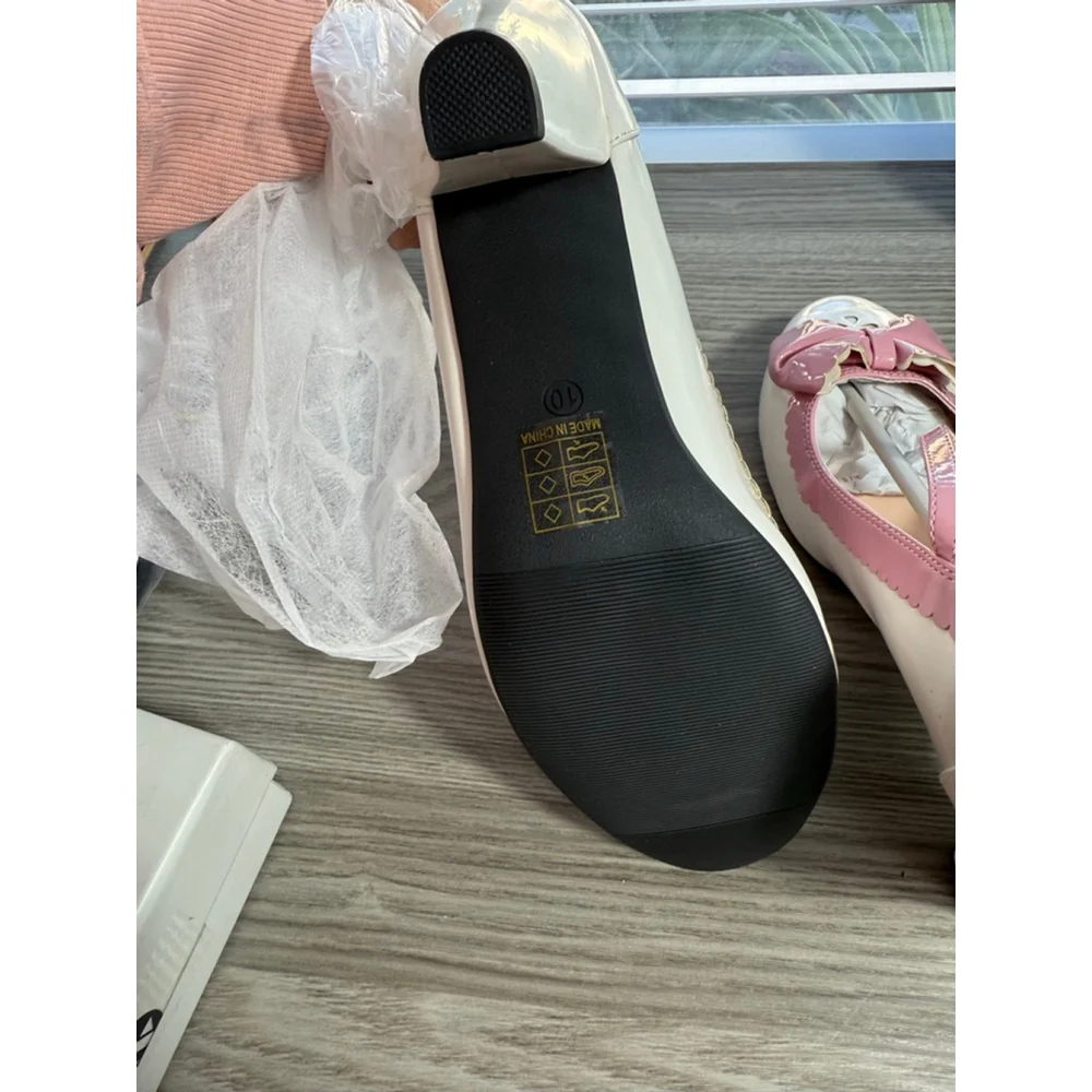 Women's Dola Lovely White Pink Heels Size 10